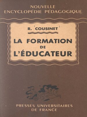 cover image of La formation de l'éducateur